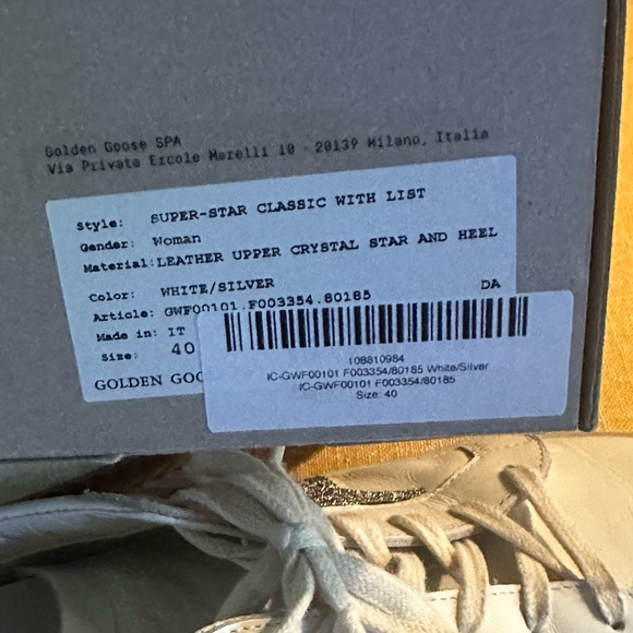 Golden Goose Super-Star Classic size 40 Crystal - Picture 8 of 11